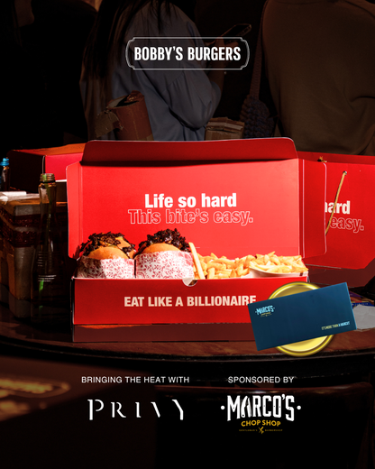The Billionaire Burger [APRIL EDITION] - A collab with PRIVY & Marcos.